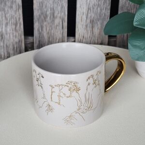 BKLYN Steel Co. Artistic Gold Print Landscape Mug with Gold Handle